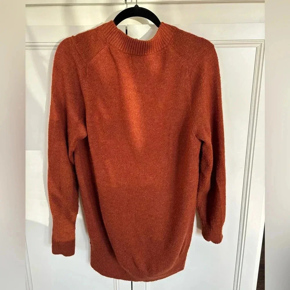 Rust-red oversized sweater - Picture 2 of 2